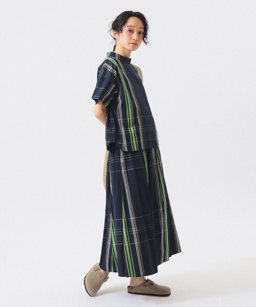 BEAMS BOY(ビームスボーイ)の「ボーイ ビッグタータン ショートスリーブ(シャツ/ブラウス・レディース・ネイビー/ライトブルー/ホワイト系その他7・2/1)」の13枚目の写真