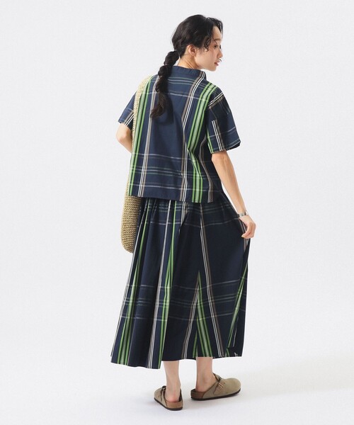 BEAMS BOY(ビームスボーイ)の「ボーイ ビッグタータン ショートスリーブ(シャツ/ブラウス・レディース・ネイビー/ライトブルー/ホワイト系その他7・2/1)」の14枚目の写真