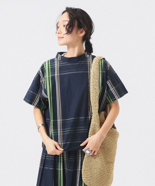 BEAMS BOY(ビームスボーイ)の「ボーイ ビッグタータン ショートスリーブ(シャツ/ブラウス・レディース・ネイビー/ライトブルー/ホワイト系その他7・2/1)」の15枚目の写真