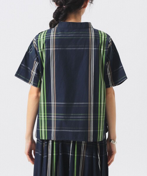 BEAMS BOY(ビームスボーイ)の「ボーイ ビッグタータン ショートスリーブ(シャツ/ブラウス・レディース・ネイビー/ライトブルー/ホワイト系その他7・2/1)」の18枚目の写真