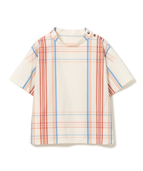 BEAMS BOY(ビームスボーイ)の「ボーイ ビッグタータン ショートスリーブ(シャツ/ブラウス・レディース・ネイビー/ライトブルー/ホワイト系その他7・2/1)」の19枚目の写真