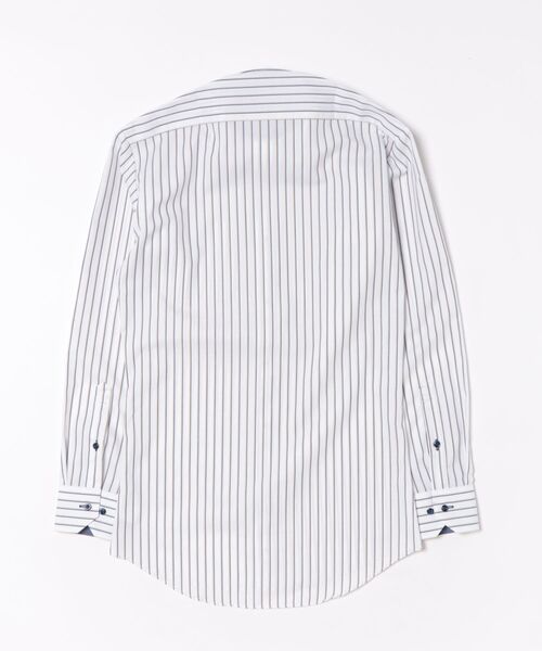 TOKYO SHIRTS（トウキョウシャツ）の「形態安定ノンアイロン スナップダウン 長袖ビジネスワイシャツ（ビジネスシャツ・メンズ・ブルー・首回り37cm-裄丈80cm/首回り39cm-裄丈80cm/首回り39cm-裄丈84cm/首回り41cm-裄丈82cm/首回り41cm-裄丈86cm/首回り42cm-裄丈82cm/首回り42cm-裄丈86cm/首回り43cm-裄丈82cm/首回り43cm-裄丈86cm）」の2枚目の写真