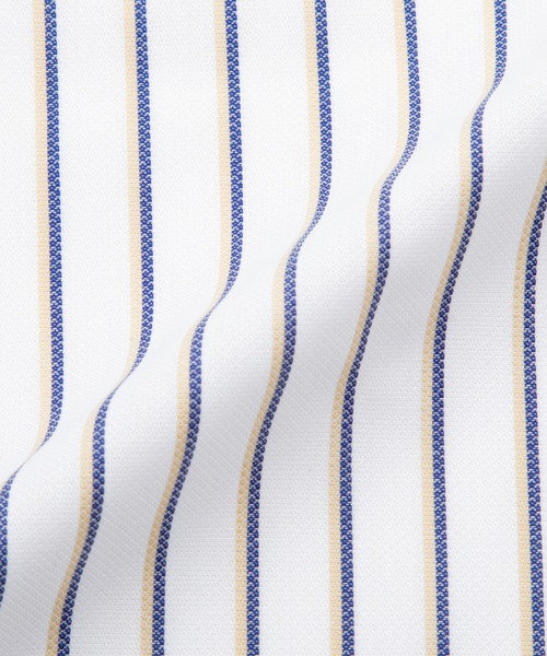 TOKYO SHIRTS（トウキョウシャツ）の「形態安定ノンアイロン スナップダウン 長袖ビジネスワイシャツ（ビジネスシャツ・メンズ・ブルー・首回り37cm-裄丈80cm/首回り39cm-裄丈80cm/首回り39cm-裄丈84cm/首回り41cm-裄丈82cm/首回り41cm-裄丈86cm/首回り42cm-裄丈82cm/首回り42cm-裄丈86cm/首回り43cm-裄丈82cm/首回り43cm-裄丈86cm）」の4枚目の写真