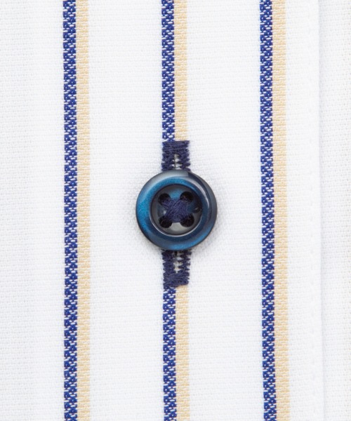 TOKYO SHIRTS（トウキョウシャツ）の「形態安定ノンアイロン スナップダウン 長袖ビジネスワイシャツ（ビジネスシャツ・メンズ・ブルー・首回り37cm-裄丈80cm/首回り39cm-裄丈80cm/首回り39cm-裄丈84cm/首回り41cm-裄丈82cm/首回り41cm-裄丈86cm/首回り42cm-裄丈82cm/首回り42cm-裄丈86cm/首回り43cm-裄丈82cm/首回り43cm-裄丈86cm）」の5枚目の写真