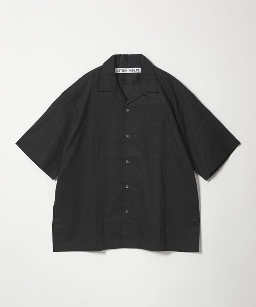 CITEN（シテン）の「＜CITEN＞リネンコットンオープンカラーシャツ（シャツ/ブラウス・メンズ・ブラウン/ケリーグリーン/ライラック/ナチュラル/ブラック・M/L）」の2枚目の写真