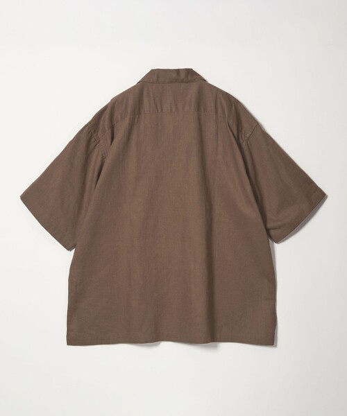 CITEN（シテン）の「＜CITEN＞リネンコットンオープンカラーシャツ（シャツ/ブラウス・メンズ・ブラウン/ケリーグリーン/ライラック/ナチュラル/ブラック・M/L）」の6枚目の写真