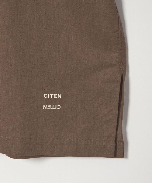 CITEN（シテン）の「＜CITEN＞リネンコットンオープンカラーシャツ（シャツ/ブラウス・メンズ・ブラウン/ケリーグリーン/ライラック/ナチュラル/ブラック・M/L）」の9枚目の写真