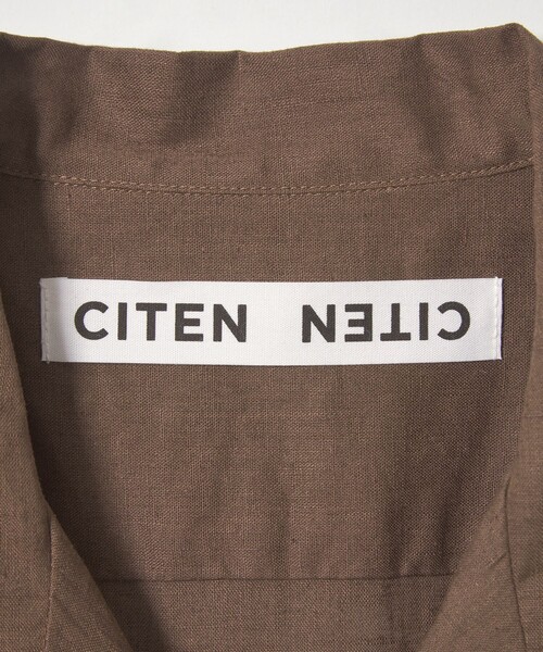 CITEN（シテン）の「＜CITEN＞リネンコットンオープンカラーシャツ（シャツ/ブラウス・メンズ・ブラウン/ケリーグリーン/ライラック/ナチュラル/ブラック・M/L）」の13枚目の写真