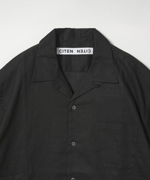 CITEN（シテン）の「＜CITEN＞リネンコットンオープンカラーシャツ（シャツ/ブラウス・メンズ・ブラウン/ケリーグリーン/ライラック/ナチュラル/ブラック・M/L）」の15枚目の写真