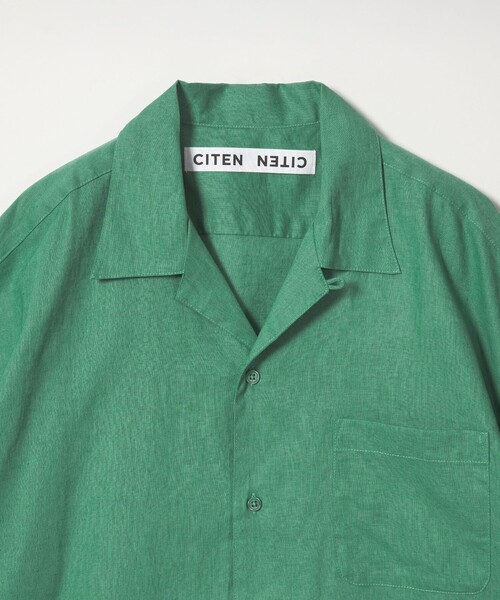 CITEN（シテン）の「＜CITEN＞リネンコットンオープンカラーシャツ（シャツ/ブラウス・メンズ・ブラウン/ケリーグリーン/ライラック/ナチュラル/ブラック・M/L）」の21枚目の写真