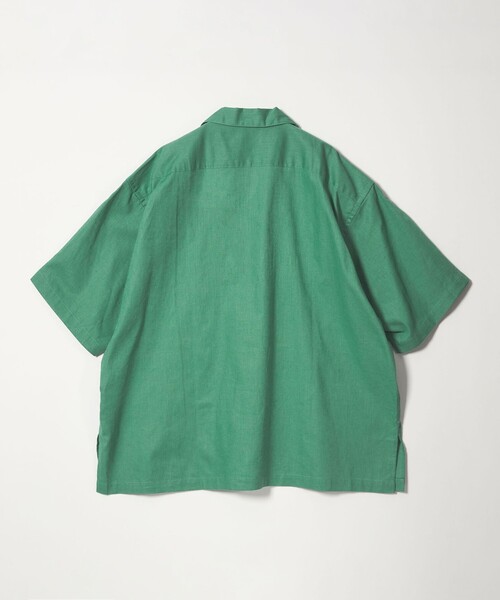 CITEN(シテン)の「<CITEN>リネンコットンオープンカラーシャツ(シャツ/ブラウス・メンズ・ブラウン/ケリーグリーン/ライラック/ナチュラル/ブラック・M/L)」の14枚目の写真