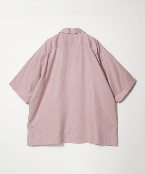CITEN(シテン)の「<CITEN>リネンコットンオープンカラーシャツ(シャツ/ブラウス・メンズ・ブラウン/ケリーグリーン/ライラック/ナチュラル/ブラック・M/L)」の7枚目の写真