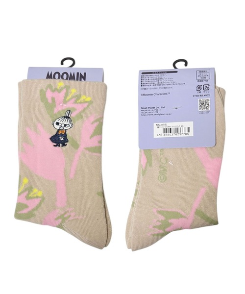 MOOMIN(ムーミン)の「【 MOOMIN 】 刺繍ソックス ミイ お花(ソックス/靴下・レディース・ベージュ・23-25cm)」の4枚目の写真