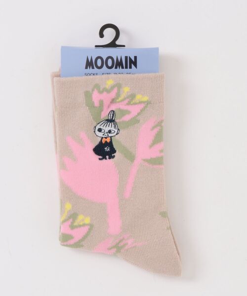 MOOMIN(ムーミン)の「【 MOOMIN 】 刺繍ソックス ミイ お花(ソックス/靴下・レディース・ベージュ・23-25cm)」の5枚目の写真