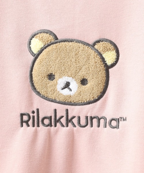 FUNALIVE(ファンアライブ)の「リラックマ サガラ刺繍 裏起毛ビッグシルエット トレーナー(スウェット・メンズ・ピンクベージュ/オフホワイト・F)」の6枚目の写真