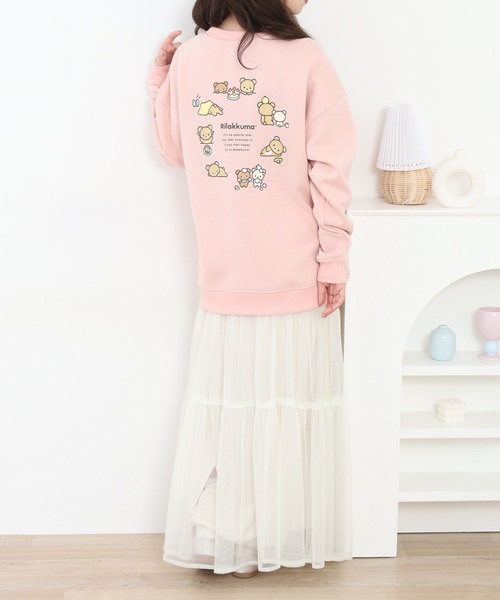 FUNALIVE(ファンアライブ)の「リラックマ サガラ刺繍 裏起毛ビッグシルエット トレーナー(スウェット・メンズ・ピンクベージュ/オフホワイト・F)」の18枚目の写真