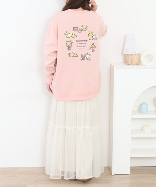 FUNALIVE(ファンアライブ)の「リラックマ サガラ刺繍 裏起毛ビッグシルエット トレーナー(スウェット・メンズ・ピンクベージュ/オフホワイト・F)」の19枚目の写真