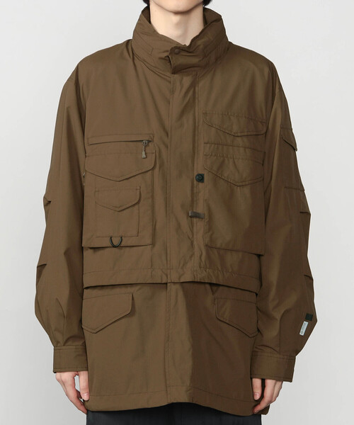 DAIWA PIER39（ダイワピア39）の「DAIWA PIER39 | WINDSTOPPER PERFECT MIL FIELD 2WAY JACKET MEN（ナイロンジャケット・メンズ・ブラック/ブラウン系その他・M/L）」の9枚目の写真