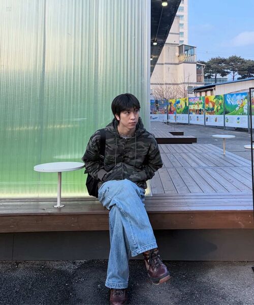 S'EST(エスイーエスティー)の「Solaris Camo Hoodie Zip Up Khaki(パーカー・メンズ・カーキ・SMALL/LARGE/MEDIUM)」の7枚目の写真
