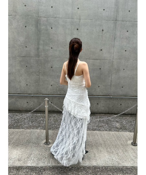 Flugge(フラッジー)の「ハートレースキャミワンピ(ワンピース・レディース・ホワイト/ブラック・FREE)」の10枚目の写真