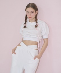 mieya mieya（ミーヤミーヤ）の「【mieya mieya】short sweat pullover/ショートスウェットプルオーバー（スウェット）」