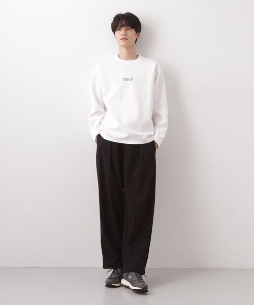 THE SHOP TK (ザ ショップ ティーケー )の「【さりげないワンポイント】ダンボール刺繍スウェット 洗濯機OK(Tシャツ/カットソー・メンズ・オフホワイト/ブラック/ベビーピンク・03/02/04)」の9枚目の写真