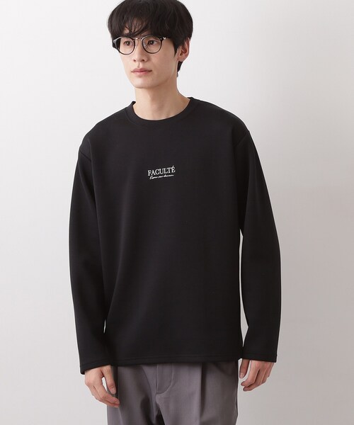 THE SHOP TK (ザ ショップ ティーケー )の「【さりげないワンポイント】ダンボール刺繍スウェット 洗濯機OK(Tシャツ/カットソー・メンズ・オフホワイト/ブラック/ベビーピンク・03/02/04)」の11枚目の写真