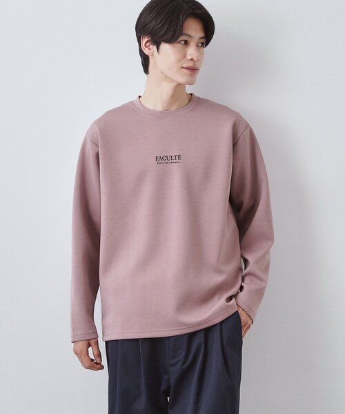 THE SHOP TK (ザ ショップ ティーケー )の「【さりげないワンポイント】ダンボール刺繍スウェット 洗濯機OK(Tシャツ/カットソー・メンズ・オフホワイト/ブラック/ベビーピンク・03/02/04)」の15枚目の写真