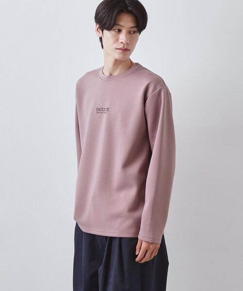 THE SHOP TK (ザ ショップ ティーケー )の「【さりげないワンポイント】ダンボール刺繍スウェット 洗濯機OK(Tシャツ/カットソー・メンズ・オフホワイト/ブラック/ベビーピンク・03/02/04)」の16枚目の写真