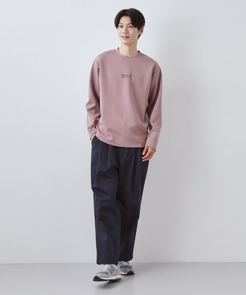 THE SHOP TK (ザ ショップ ティーケー )の「【さりげないワンポイント】ダンボール刺繍スウェット 洗濯機OK(Tシャツ/カットソー・メンズ・オフホワイト/ブラック/ベビーピンク・03/02/04)」の17枚目の写真
