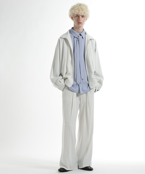 HARE（ハレ）の「【SET UP対応】ドライカルゼボウタイシャツ(HARE)（シャツ/ブラウス・メンズ・ホワイト/ブルー/ブラック/ブラウン・FREE）」の14枚目の写真