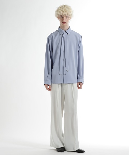 HARE（ハレ）の「【SET UP対応】ドライカルゼボウタイシャツ(HARE)（シャツ/ブラウス・メンズ・ホワイト/ブルー/ブラック/ブラウン・FREE）」の15枚目の写真