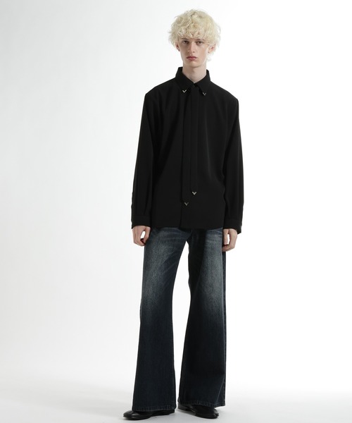 HARE（ハレ）の「【SET UP対応】ドライカルゼボウタイシャツ(HARE)（シャツ/ブラウス・メンズ・ホワイト/ブルー/ブラック/ブラウン・FREE）」の9枚目の写真