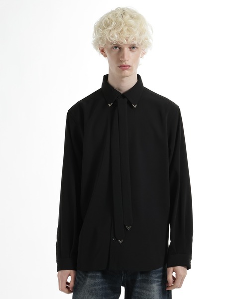 HARE（ハレ）の「【SET UP対応】ドライカルゼボウタイシャツ(HARE)（シャツ/ブラウス・メンズ・ホワイト/ブルー/ブラック/ブラウン・FREE）」の20枚目の写真