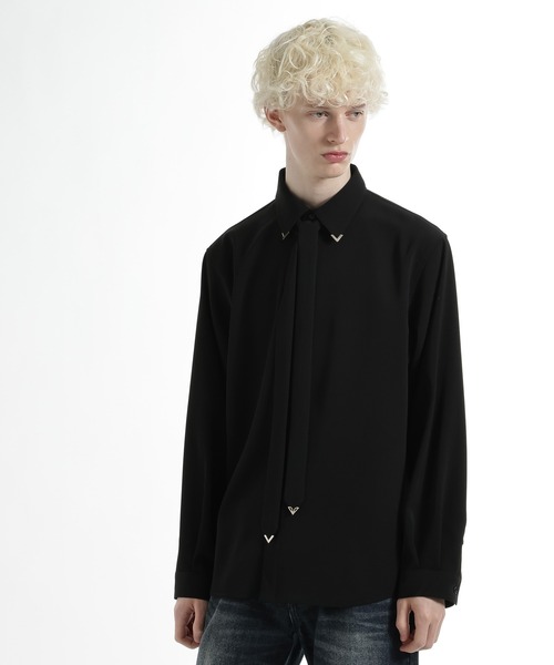 HARE（ハレ）の「【SET UP対応】ドライカルゼボウタイシャツ(HARE)（シャツ/ブラウス・メンズ・ホワイト/ブルー/ブラック/ブラウン・FREE）」の21枚目の写真