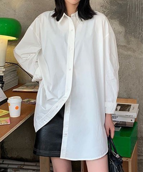 Flugge（フラッジー）の「チュニック長袖シャツ（シャツ/ブラウス・レディース・ホワイト/ブルー・LARGE/MEDIUM）」の3枚目の写真