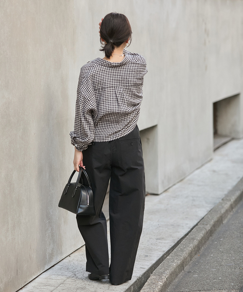 JOURNAL STANDARD(ジャーナルスタンダード)の「ゼフィールクロップドシャツ(シャツ/ブラウス・レディース・ブラウン系その他/イエロー/ブラックミックス・FREE)」の8枚目の写真