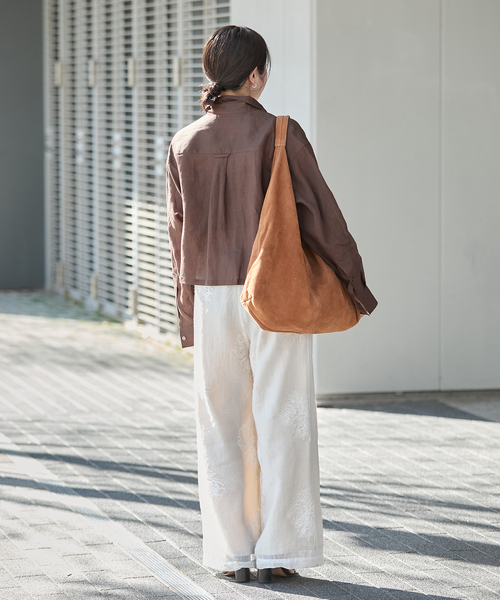 JOURNAL STANDARD(ジャーナルスタンダード)の「ゼフィールクロップドシャツ(シャツ/ブラウス・レディース・ブラウン系その他/イエロー/ブラックミックス・FREE)」の14枚目の写真