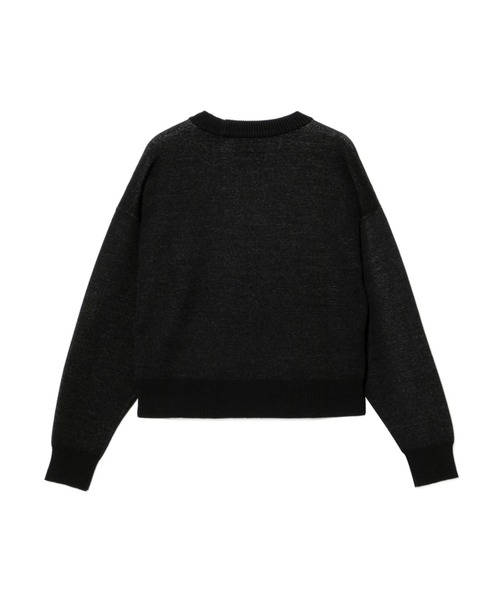 A BATHING APE(アベイシングエイプ)の「MILO PD BIRDSEYE SWEATER(ニット/セーター・レディース・グレー/ブラック・SMALL/X-SMALL)」の4枚目の写真