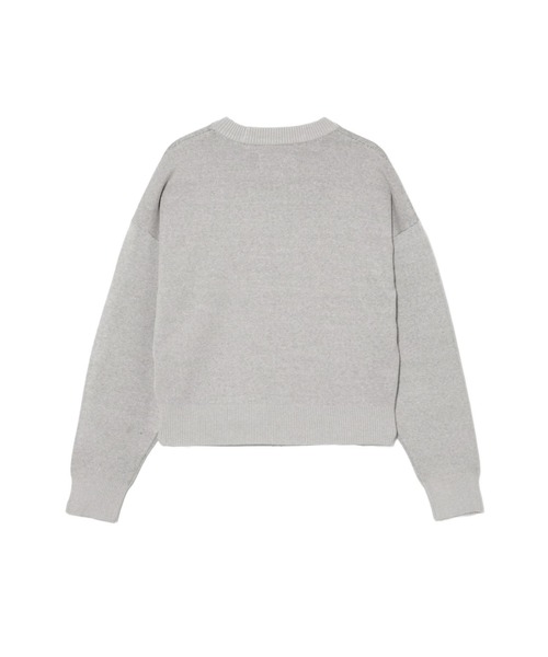 A BATHING APE(アベイシングエイプ)の「MILO PD BIRDSEYE SWEATER(ニット/セーター・レディース・グレー/ブラック・SMALL/X-SMALL)」の5枚目の写真
