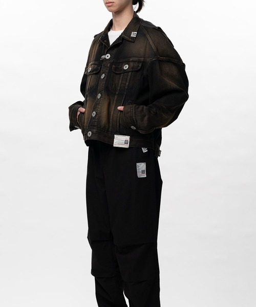 Maison MIHARA YASUHIRO(メゾンミハラヤスヒロ)の「【MIHARAYASUHIRO/ミハラヤスヒロ】A16BL023 DENIM JACKET(デニムジャケット・メンズ・ブラック/インディゴブルー・46)」の9枚目の写真