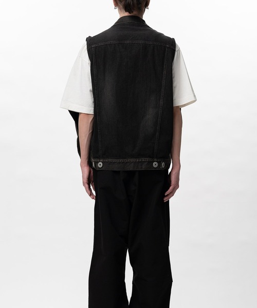 Maison MIHARA YASUHIRO(メゾンミハラヤスヒロ)の「【MIHARAYASUHIRO/ミハラヤスヒロ】A16BL023 DENIM JACKET(デニムジャケット・メンズ・ブラック/インディゴブルー・46)」の14枚目の写真