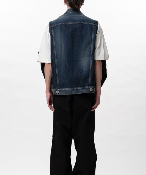 Maison MIHARA YASUHIRO(メゾンミハラヤスヒロ)の「【MIHARAYASUHIRO/ミハラヤスヒロ】A16BL023 DENIM JACKET(デニムジャケット・メンズ・ブラック/インディゴブルー・46)」の22枚目の写真