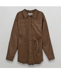 ESSENTIAL SUEDE BELTED SHIRT S (BL-4306)