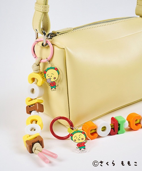 studio CLIP（スタディオクリップ）の「ロゴビーズキーチャーム[COJI‐COJIコラボ2026]（キーケース/キーアクセサリー・レディース・ピンク・FREE）」の2枚目の写真