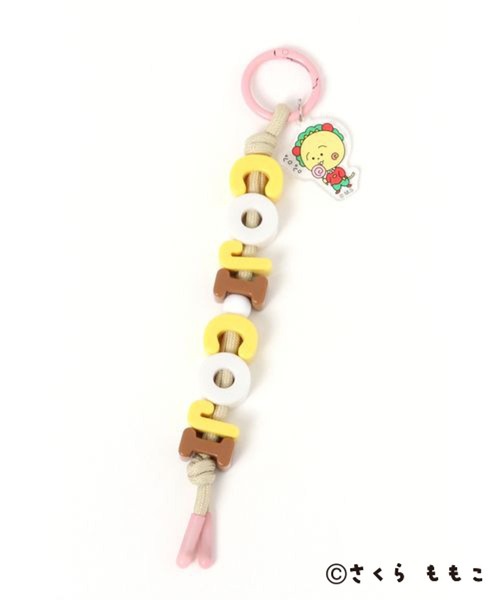 studio CLIP（スタディオクリップ）の「ロゴビーズキーチャーム[COJI‐COJIコラボ2026]（キーケース/キーアクセサリー・レディース・ピンク・FREE）」の3枚目の写真