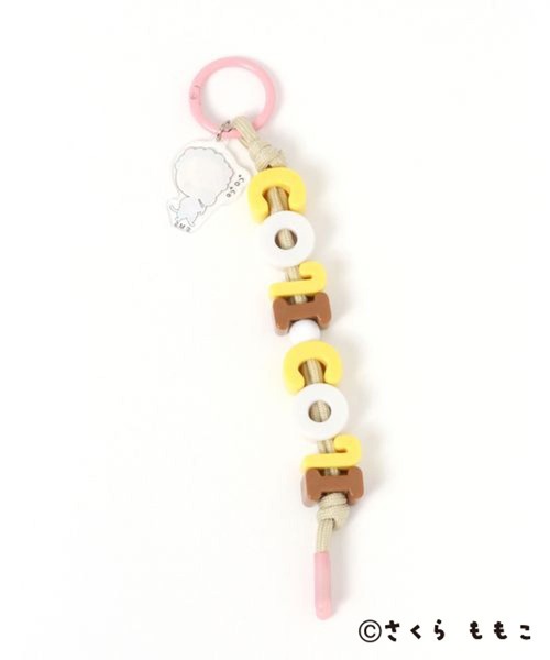 studio CLIP（スタディオクリップ）の「ロゴビーズキーチャーム[COJI‐COJIコラボ2026]（キーケース/キーアクセサリー・レディース・ピンク・FREE）」の4枚目の写真