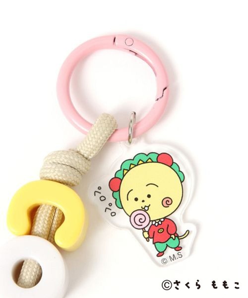 studio CLIP（スタディオクリップ）の「ロゴビーズキーチャーム[COJI‐COJIコラボ2026]（キーケース/キーアクセサリー・レディース・ピンク・FREE）」の5枚目の写真