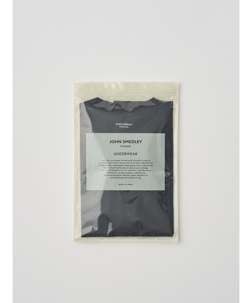 JOHN SMEDLEY(ジョンスメドレー)の「コットンクルーネック半袖Tシャツ(Tシャツ/カットソー・レディース・ブラック・1/2)」の2枚目の写真