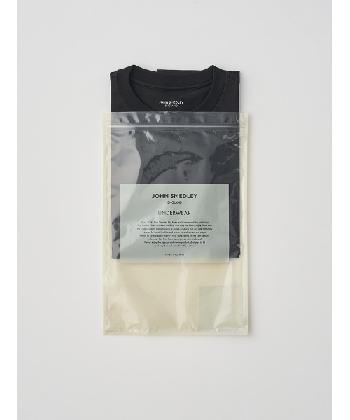 JOHN SMEDLEY(ジョンスメドレー)の「コットンクルーネック半袖Tシャツ(Tシャツ/カットソー・レディース・ブラック・1/2)」の3枚目の写真